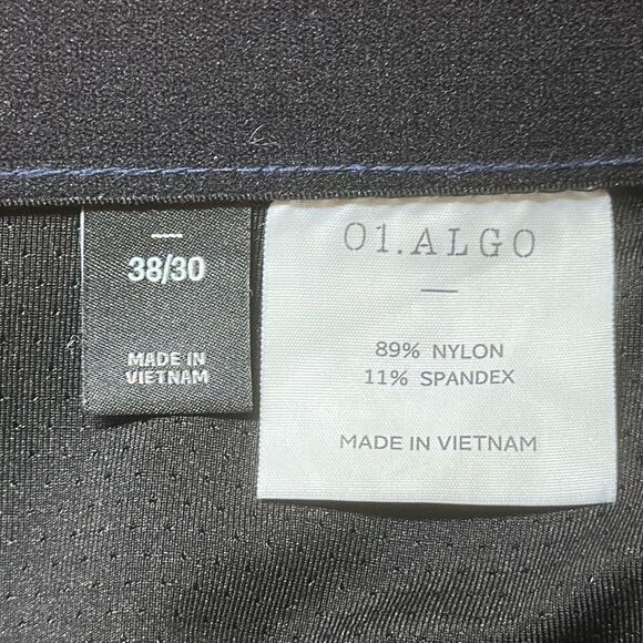 01.Algo Pants Mens 38 Blue Golf Chino Performance Stretch Nylon - Picture 9 of 11